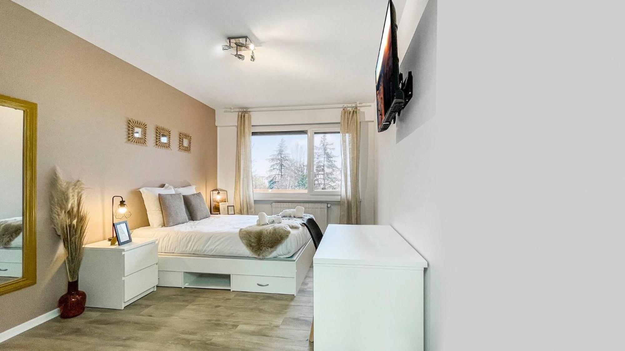 Homey La Coloc Mugi - Colocation Haut De Gamme - Chambres Privees - Balcon - Wifi Et Netflix - Proche Transports Commun Annemasse Luaran gambar