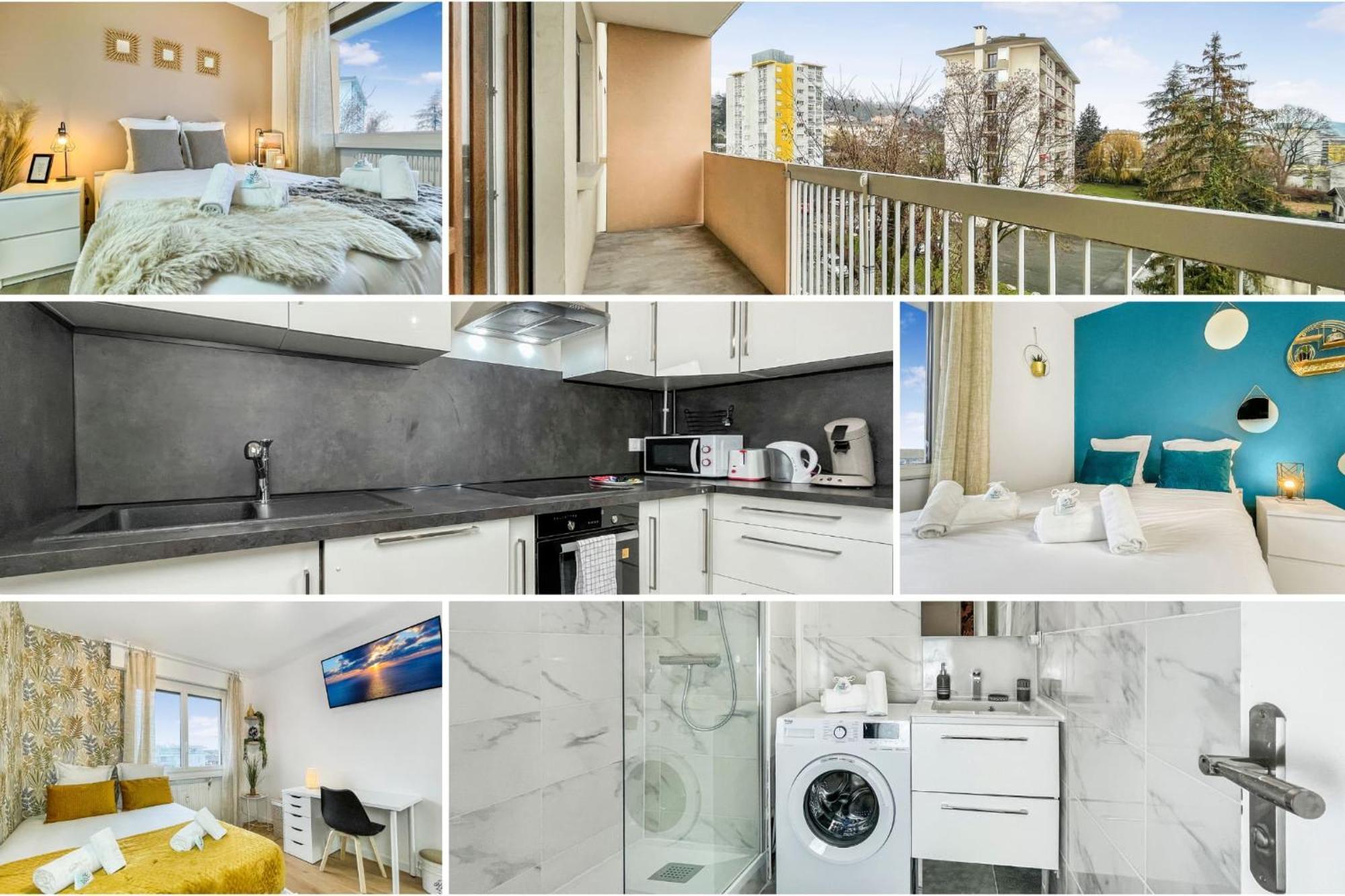 Homey La Coloc Mugi - Colocation Haut De Gamme - Chambres Privees - Balcon - Wifi Et Netflix - Proche Transports Commun Annemasse Luaran gambar